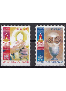 2004 Vaticano 48° Congresso Eucaristico 2 Valori Sassone 1364-5